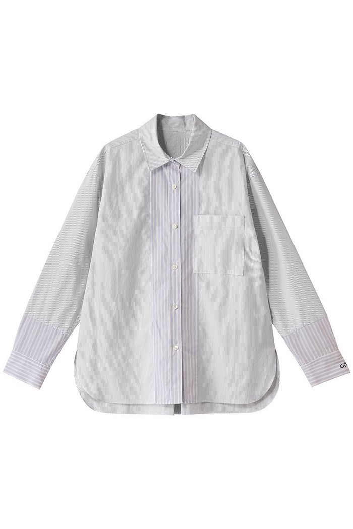 【ガリャルダガランテ/GALLARDAGALANTE】のワンポイント刺繍ストライプシャツ インテリア・キッズ・メンズ・レディースファッション・服の通販 founy(ファニー) https://founy.com/ ファッション Fashion レディースファッション Fashion for Women トップス・カットソー Cut & Sew Tops シャツ・ブラウス・オフィスカジュアル Elegant Blouses & Button-Ups ストライプ Stripe, Striped Pattern スリーブ Sleeve, Long Sleeve / Short Sleeve フェミニン Feminine, Girly マニッシュ Mannish, Boyish ミックス Mix, Mixed Style ロング Long, Long-Length ワンポイント One Point, Statement Accent |ID: prp329100004424035 ipo3291000000036396486