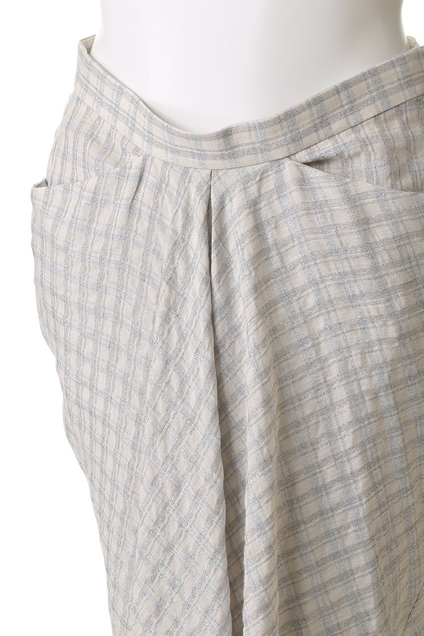 【マルティニーク/martinique】のタックスカート(セットアップ可) 人気、トレンドファッション・服の通販 founy(ファニー) 　ファッション　Fashion　レディースファッション　Fashion for Women　セットアップ　Matching Sets　スカート・ミニ/ミディ/マキシ　Skirts / Mini, Midi & Maxi Skirts　スカート　Skirts　ロングスカート　Long Skirts / Maxi & Midi Skirts　セットアップ　Set-Up, Coordinated Outfit　チェック　Check, Plaid, Tartan　ドレープ　Drape, Draping Fabric　パーティ　Party, Party Style　フロント　Front, Front Design　リネン　Linen, Linen Fabric　ロング　Long, Long-Length　再入荷　Restock / Back in Stock　other-5|ID: prp329100004424041 ipo3291000000032704321