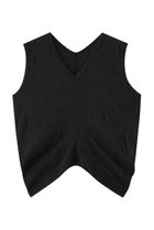 【プレインピープル/PLAIN PEOPLE】のキャッチワッシャージャージーVネックノースリーブ ブラック|ID: prp329100004424047 ipo3291000000032706621