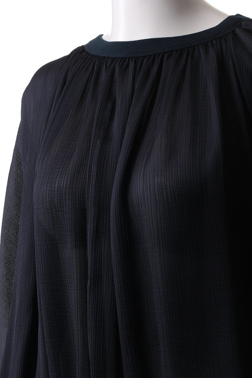 【プレインピープル/PLAIN PEOPLE】の楊柳シフォンブラウス 人気、トレンドファッション・服の通販 founy(ファニー) 　ファッション　Fashion　レディースファッション　Fashion for Women　トップス・カットソー　Cut & Sew Tops　シャツ・ブラウス・オフィスカジュアル　Elegant Blouses & Button-Ups　ギャザー　Gathered, Ruffled　シフォン　Chiffon, Lightweight Fabric　スリーブ　Sleeve, Long Sleeve / Short Sleeve　パーティ　Party, Party Style　ポンチョ　Poncho, Cape Style　ロング　Long, Long-Length　other-5|ID: prp329100004424050 ipo3291000000032857494