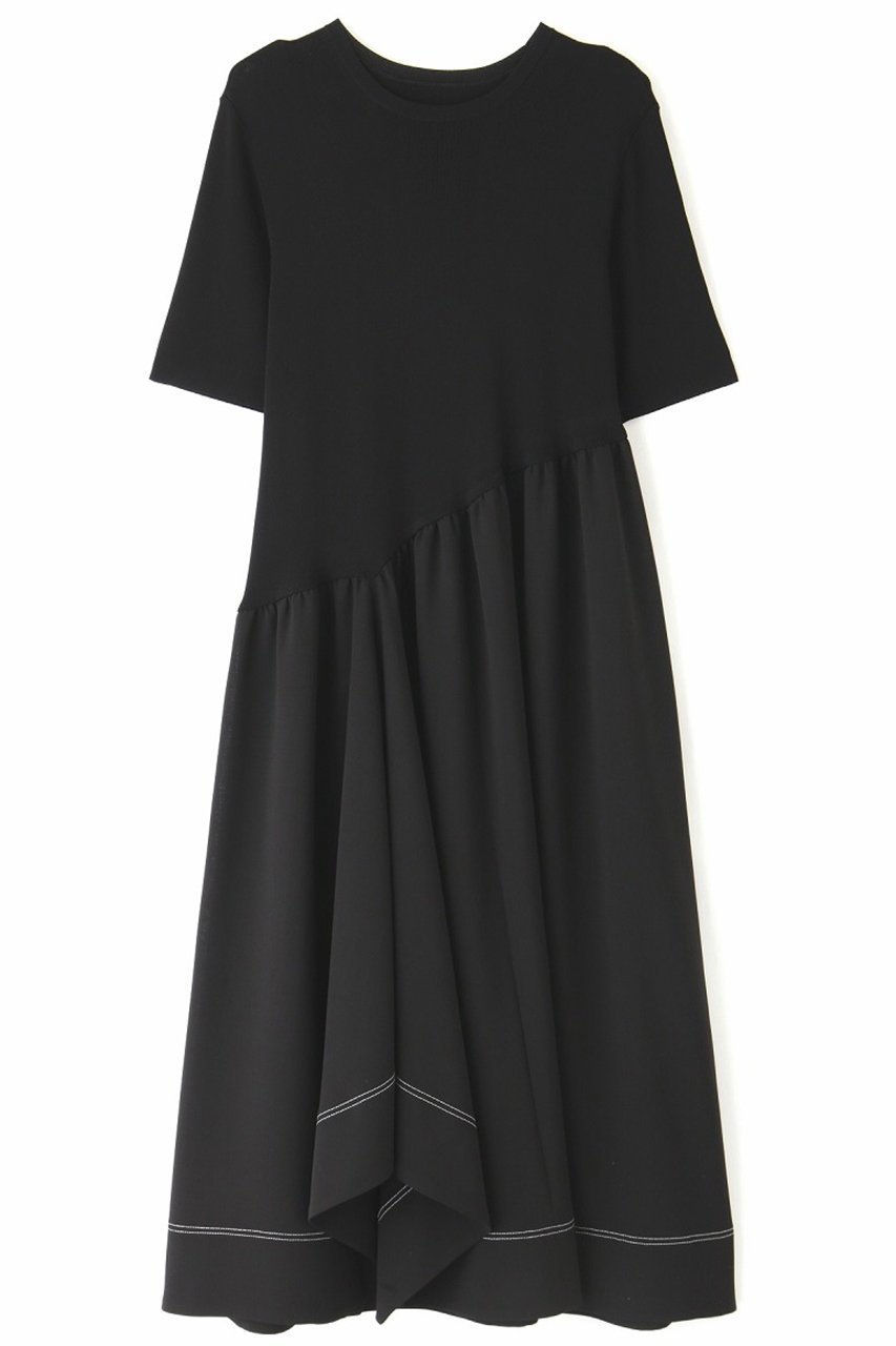 【アドーア/ADORE】のドライタッチクロスワンピース 人気、トレンドファッション・服の通販 founy(ファニー) 　ファッション　Fashion　レディースファッション　Fashion for Women　ワンピース　Dresses　チュニック　Tunic Tops & Dresses　アシンメトリー　Asymmetrical Style　コンビ　Combo, Combination Style　チュニック　Tunic, Long Top　ドレス　Dress, One-Piece　ドレープ　Drape, Draping Fabric　ロング　Long, Long-Length　 other-1|ID: prp329100004424055 ipo3291000000032875548