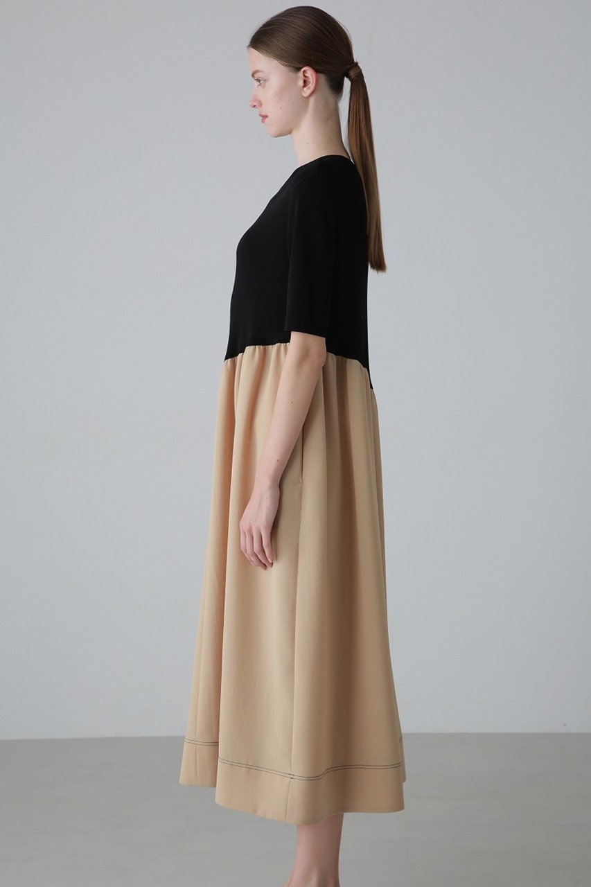 【アドーア/ADORE】のドライタッチクロスワンピース 人気、トレンドファッション・服の通販 founy(ファニー) 　ファッション　Fashion　レディースファッション　Fashion for Women　ワンピース　Dresses　チュニック　Tunic Tops & Dresses　アシンメトリー　Asymmetrical Style　コンビ　Combo, Combination Style　チュニック　Tunic, Long Top　ドレス　Dress, One-Piece　ドレープ　Drape, Draping Fabric　ロング　Long, Long-Length　other-6|ID: prp329100004424055 ipo3291000000032875586