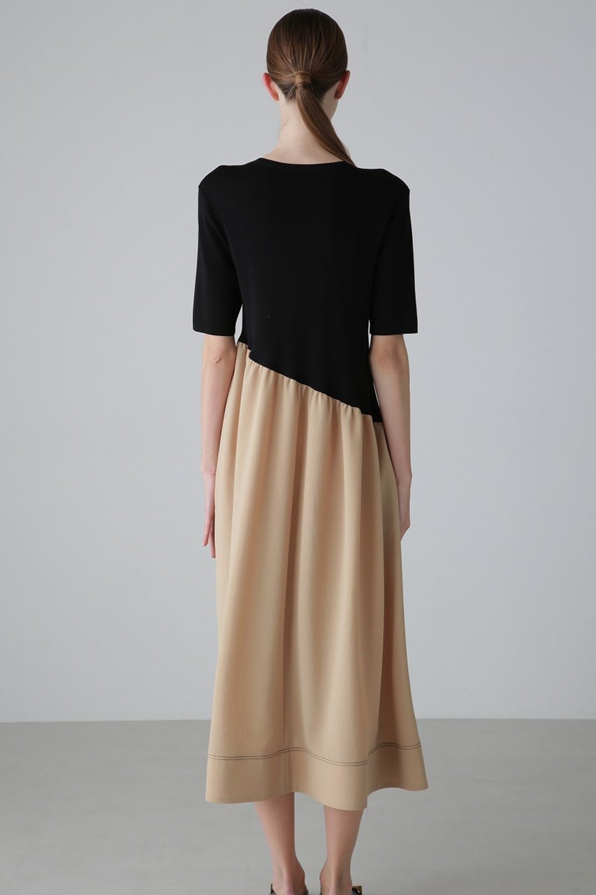 【アドーア/ADORE】のドライタッチクロスワンピース 人気、トレンドファッション・服の通販 founy(ファニー) 　ファッション　Fashion　レディースファッション　Fashion for Women　ワンピース　Dresses　チュニック　Tunic Tops & Dresses　アシンメトリー　Asymmetrical Style　コンビ　Combo, Combination Style　チュニック　Tunic, Long Top　ドレス　Dress, One-Piece　ドレープ　Drape, Draping Fabric　ロング　Long, Long-Length　other-7|ID: prp329100004424055 ipo3291000000032875592