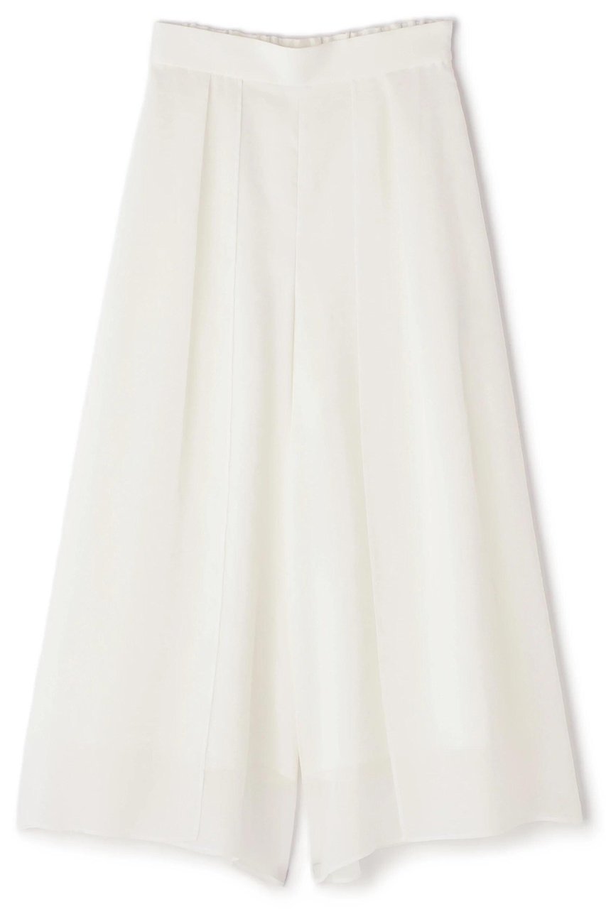 【アドーア/ADORE】のソフトオーガンジーパンツ インテリア・キッズ・メンズ・レディースファッション・服の通販 founy(ファニー) 　ファッション　Fashion　レディースファッション　Fashion for Women　パンツ　Pants & Trousers　オーガンジー　Organza Fabric　キュロット　Culottes, Wide Shorts　フロント　Front, Front Design　ロング　Long, Long-Length　ホワイト|ID: prp329100004424057 ipo3291000000035768168