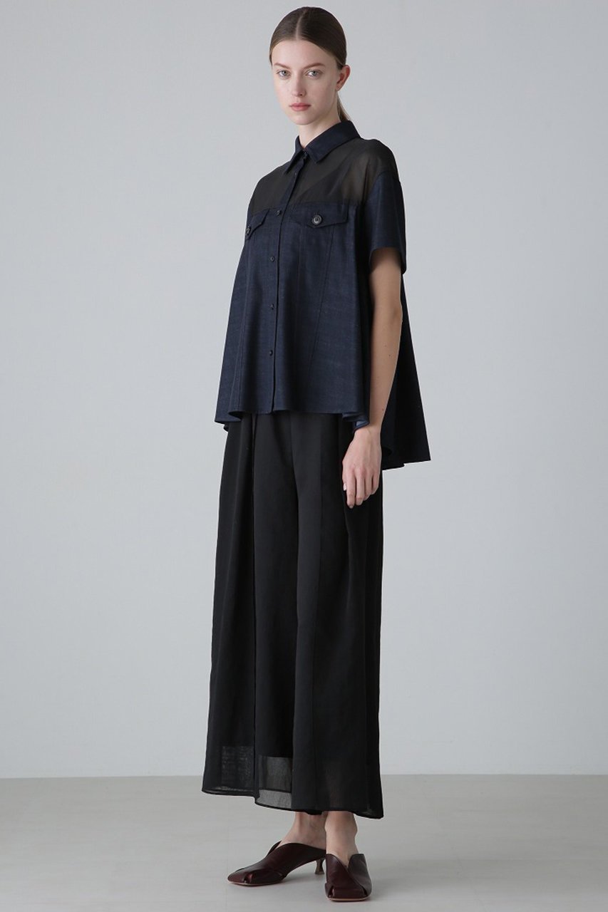 【アドーア/ADORE】のソフトオーガンジーパンツ 人気、トレンドファッション・服の通販 founy(ファニー) 　ファッション　Fashion　レディースファッション　Fashion for Women　パンツ　Pants & Trousers　オーガンジー　Organza Fabric　キュロット　Culottes, Wide Shorts　フロント　Front, Front Design　ロング　Long, Long-Length　other-5|ID: prp329100004424057 ipo3291000000035884625