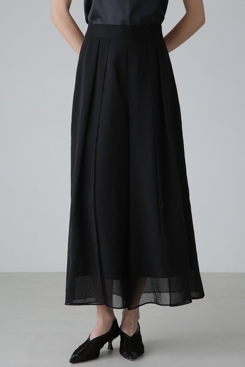 【アドーア/ADORE】のソフトオーガンジーパンツ 人気、トレンドファッション・服の通販 founy(ファニー) 　ファッション　Fashion　レディースファッション　Fashion for Women　パンツ　Pants & Trousers　オーガンジー　Organza Fabric　キュロット　Culottes, Wide Shorts　フロント　Front, Front Design　ロング　Long, Long-Length　other-6|ID: prp329100004424057 ipo3291000000035884626