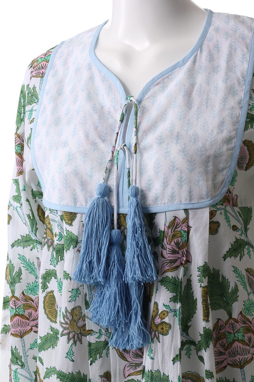 【エスゼット ブロックプリント/SZ Blockprints】の【日本限定】KITTY DRESS ISA ワンピース 人気、トレンドファッション・服の通販 founy(ファニー) 　ファッション　Fashion　レディースファッション　WOMEN　ワンピース　Dress　ドレス　Party Dresses　チュニック　Tunic　チュニック　Tunic　フリンジ　Fringe　プリント　Print　リゾート　Resort　夏　Summer　other-5|ID: prp329100004424060 ipo3291000000031328221