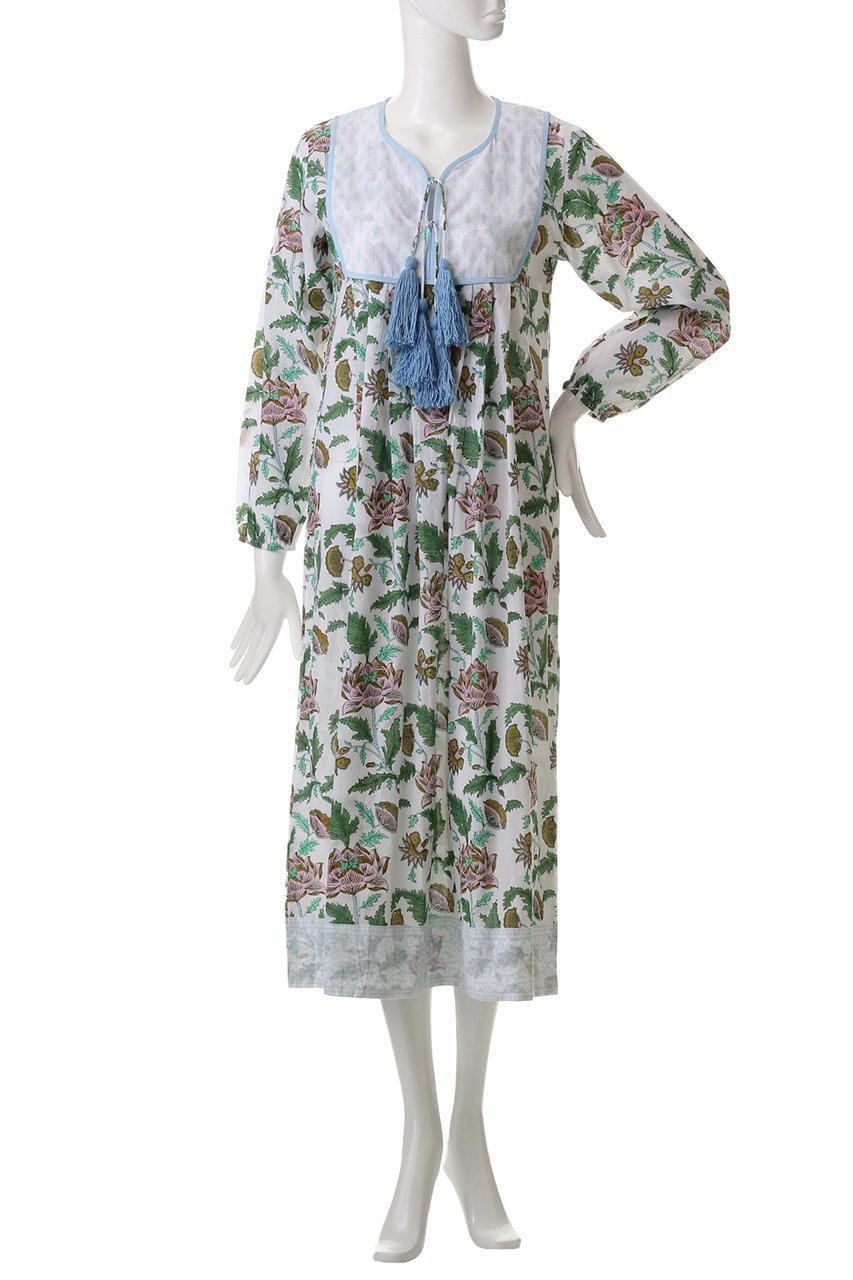 【エスゼット ブロックプリント/SZ Blockprints】の【日本限定】KITTY DRESS ISA ワンピース 人気、トレンドファッション・服の通販 founy(ファニー) 　ファッション　Fashion　レディースファッション　Fashion for Women　ワンピース　Dresses　フォーマル・パーティードレス・結婚式用ドレス　Elegant & Casual Dresses　チュニック　Tunic Tops & Dresses　チュニック　Tunic, Long Top　フリンジ　Fringe, Tassel　プリント　Print, Printed Pattern　リゾート　Resort, Vacation Style　夏　Summer　other-2|ID: prp329100004424060 ipo3291000000035793105