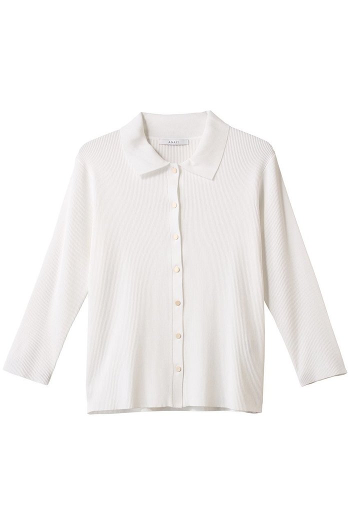 【アナイ/ANAYI】の襟付キリブカーディガン インテリア・キッズ・メンズ・レディースファッション・服の通販 founy(ファニー) https://founy.com/ ファッション Fashion レディースファッション Fashion for Women トップス・カットソー Cut & Sew Tops ニット Knit Tops & Sweaters カーディガン・羽織り Layered Style Cardigans イエロー Yellow カーディガン Cardigan, Knitwear フィット Fit, Slim Fit ベーシック Basic, Essential エレガント 上品 Elegant 夏 Summer 春 Spring S/S・春夏 SS, Spring/Summer, Warm Season |ID: prp329100004424062 ipo3291000000032943636