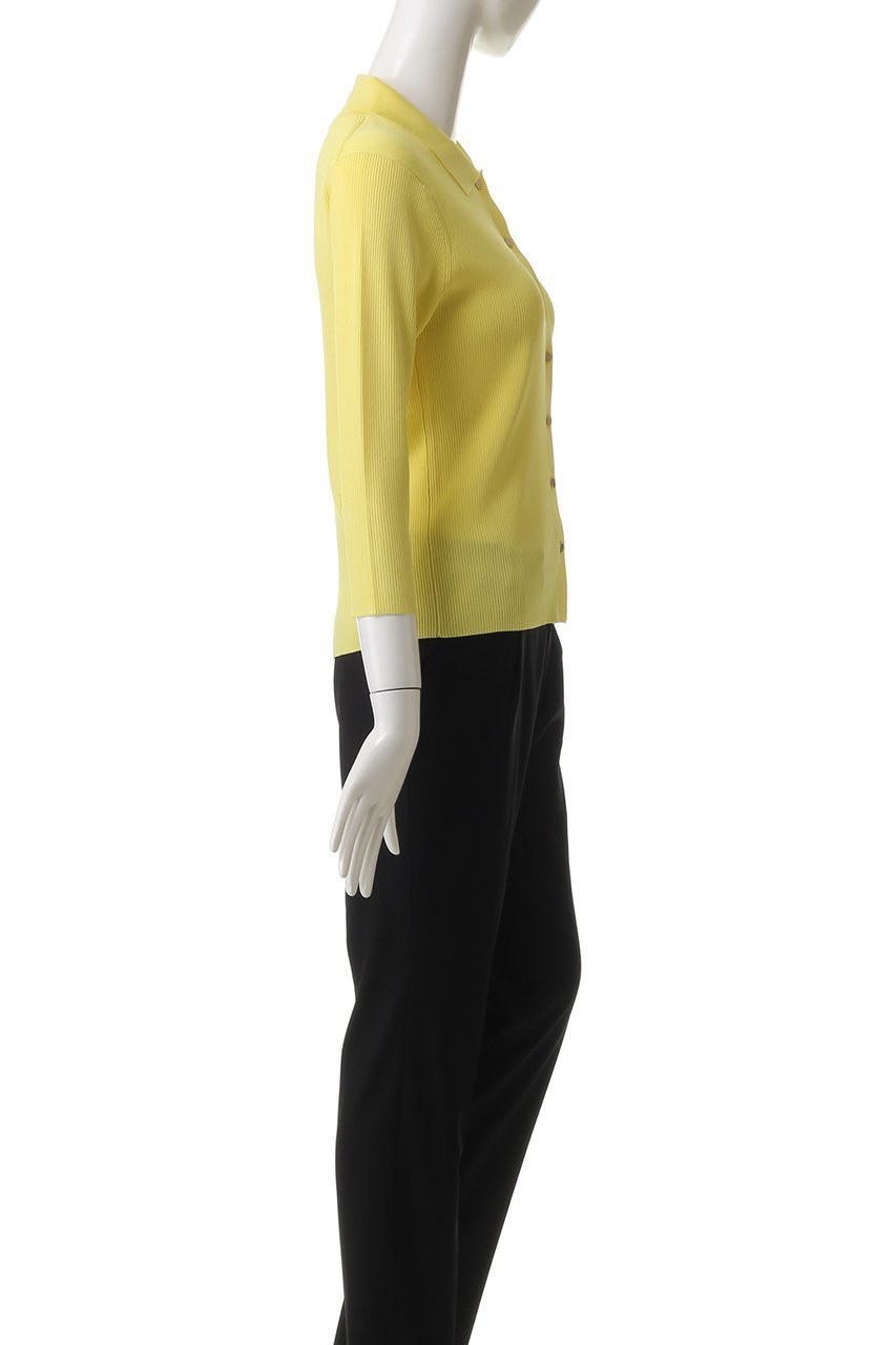 【アナイ/ANAYI】の襟付キリブカーディガン 人気、トレンドファッション・服の通販 founy(ファニー) 　ファッション　Fashion　レディースファッション　Fashion for Women　トップス・カットソー　Cut & Sew Tops　ニット　Knit Tops & Sweaters　カーディガン・羽織り　Layered Style Cardigans　イエロー　Yellow　カーディガン　Cardigan, Knitwear　フィット　Fit, Slim Fit　ベーシック　Basic, Essential　エレガント 上品　Elegant　再入荷　Restock / Back in Stock　夏　Summer　春　Spring　S/S・春夏　SS, Spring/Summer, Warm Season　other-3|ID: prp329100004424062 ipo3291000000035055092