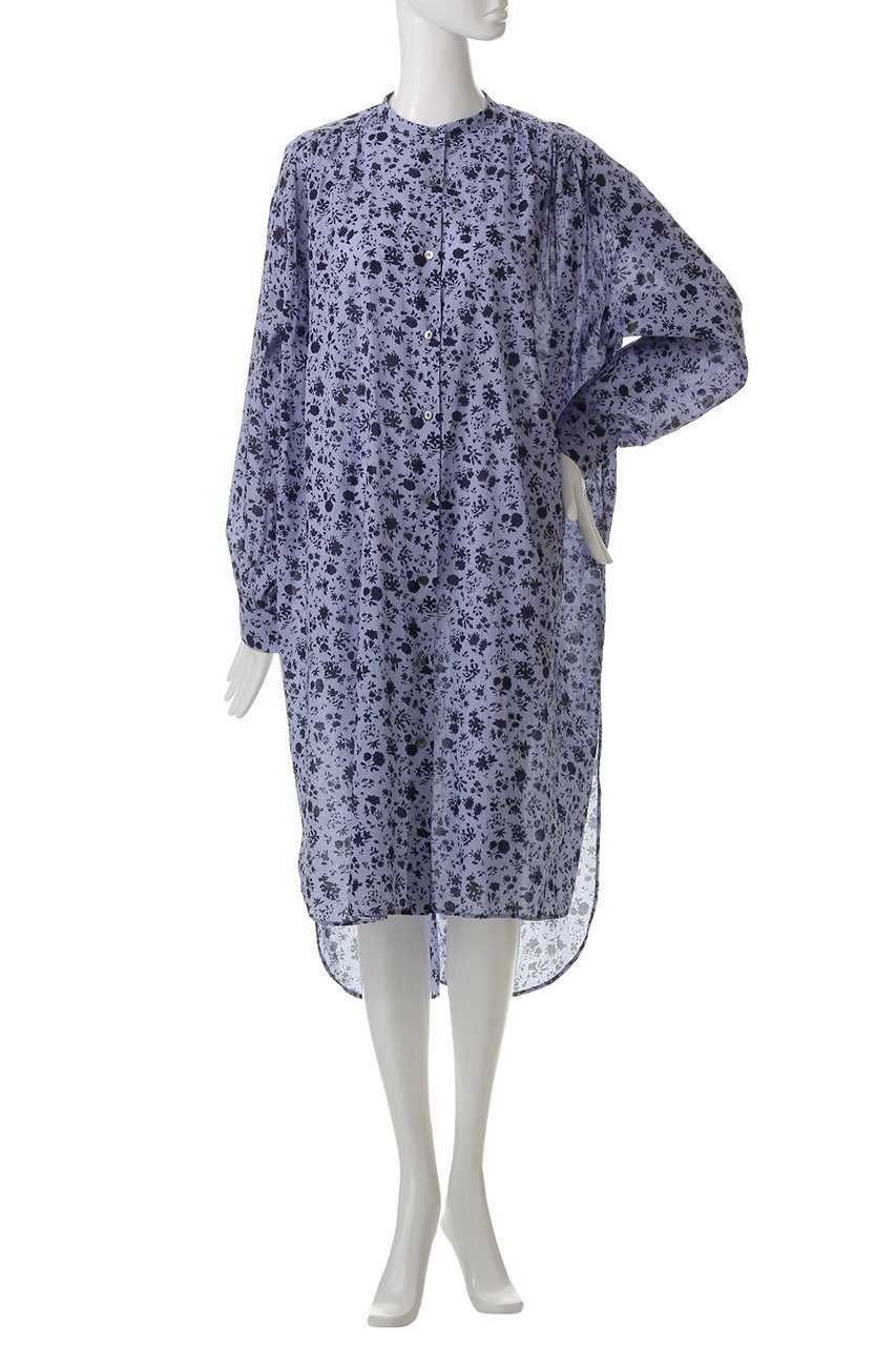 【ミズイロ インド/mizuiro ind】のsmall flower print gather shirt OP ワンピース 人気、トレンドファッション・服の通販 founy(ファニー) 　ファッション　Fashion　レディースファッション　Fashion for Women　ワンピース　Dresses　チュニック　Tunic Tops & Dresses　スリット　Slit, Slit Detail　チュニック　Tunic, Long Top　トレンド　Trend, Trending Now　フラワー　Flower, Floral　プリント　Print, Printed Pattern　ロング　Long, Long-Length　エレガント 上品　Elegant　夏　Summer　春　Spring　S/S・春夏　SS, Spring/Summer, Warm Season　other-2|ID: prp329100004424065 ipo3291000000032873032