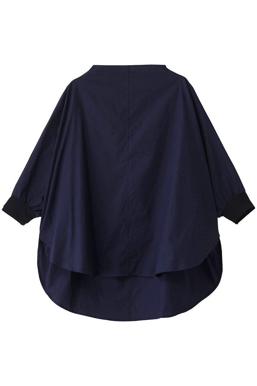 【ミズイロ インド/mizuiro ind】のwide cocoon P/O プルオーバー インテリア・キッズ・メンズ・レディースファッション・服の通販 founy(ファニー) 　ファッション　Fashion　レディースファッション　Fashion for Women　トップス・カットソー　Cut & Sew Tops　シャツ・ブラウス・オフィスカジュアル　Elegant Blouses & Button-Ups　カジュアルプルオーバー・ニットトップス　Pullovers & Knit Tops / Casual Pullovers　ショート　Short, Short Length　シンプル　Simple, Minimal　スリーブ　Sleeve, Long Sleeve / Short Sleeve　navy|ID: prp329100004424066 ipo3291000000032845939