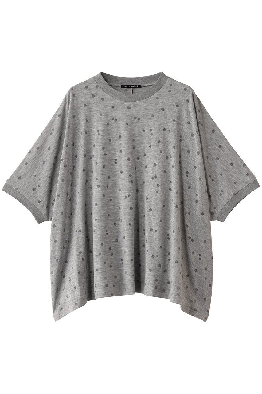 【ミズイロ インド/mizuiro ind】のburn out dots print wide P/O プルオーバー インテリア・キッズ・メンズ・レディースファッション・服の通販 founy(ファニー) 　ファッション　Fashion　レディースファッション　WOMEN　トップス・カットソー　Tops/Tshirt　シャツ/ブラウス　Shirts/Blouses　プルオーバー　Pullover　ショート　Short　シンプル　Simple　スリーブ　Sleeve　ドット　Dot　ランダム　Random　人気　Popularity　NEW・新作・新着・新入荷　New Arrivals　gray|ID: prp329100004424067 ipo3291000000030892711