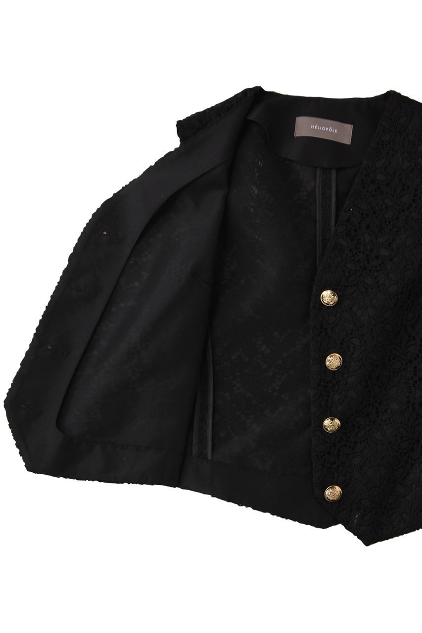 【エリオポール/heliopole】のエンブロイダリーレースベスト 人気、トレンドファッション・服の通販 founy(ファニー) 　ファッション　Fashion　レディースファッション　Fashion for Women　アウター　Coat / Outerwear Collection　レディースジャケット・軽アウター　Jackets　エンブロイダリー　Embroidery Design　コンパクト　Compact, Small Size　ジャケット　Jacket, Outerwear　フォルム　Silhouette, Form　ベスト　Vest, Waistcoat　ボトム　Bottoms, Lower Wear　リュクス　Luxury, Elegant, High-End, Chic　レース　Lace, Lace Fabric　再入荷　Restock / Back in Stock　other-6|ID: prp329100004424070 ipo3291000000032703284