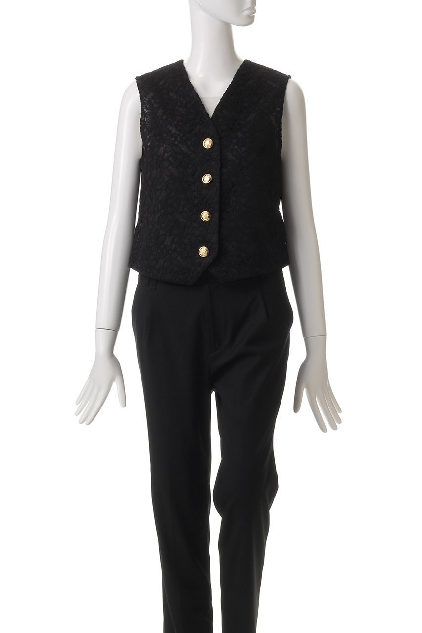 【エリオポール/heliopole】のエンブロイダリーレースベスト 人気、トレンドファッション・服の通販 founy(ファニー) ファッション Fashion レディースファッション Fashion for Women アウター Coat / Outerwear Collection レディースジャケット・軽アウター Jackets エンブロイダリー Embroidery Design コンパクト Compact, Small Size ジャケット Jacket, Outerwear フォルム Silhouette, Form ベスト Vest, Waistcoat ボトム Bottoms, Lower Wear リュクス Luxury, Elegant, High-End, Chic レース Lace, Lace Fabric other-2|ID: prp329100004424070 ipo3291000000035064683