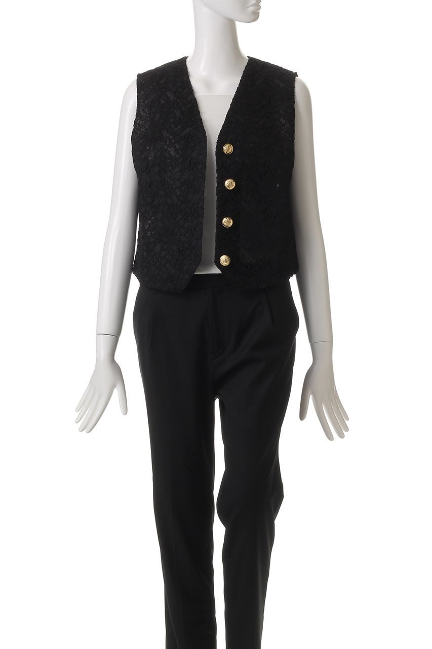 【エリオポール/heliopole】のエンブロイダリーレースベスト 人気、トレンドファッション・服の通販 founy(ファニー) ファッション Fashion レディースファッション Fashion for Women アウター Coat / Outerwear Collection レディースジャケット・軽アウター Jackets エンブロイダリー Embroidery Design コンパクト Compact, Small Size ジャケット Jacket, Outerwear フォルム Silhouette, Form ベスト Vest, Waistcoat ボトム Bottoms, Lower Wear リュクス Luxury, Elegant, High-End, Chic レース Lace, Lace Fabric other-7|ID: prp329100004424070 ipo3291000000035923429