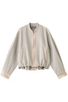 【ヒューエルミュージアム/hueLe Museum】の【hLM】ジャージーブルゾン 人気、トレンドファッション・服の通販 founy(ファニー) ファッション Fashion レディースファッション Fashion for Women アウター Coat / Outerwear Collection レディースジャケット・軽アウター Jackets ブルゾンジャケット・スポーティアウター Blouson Jackets カフス Cuff Design サテン Satin, Glossy Fabric ジャケット Jacket, Outerwear バルーン Balloon, Balloon Silhouette ブルゾン Blouson, Bomber Jacket ポケット Pocket, Pocket Detail |ID:prp329100004424076