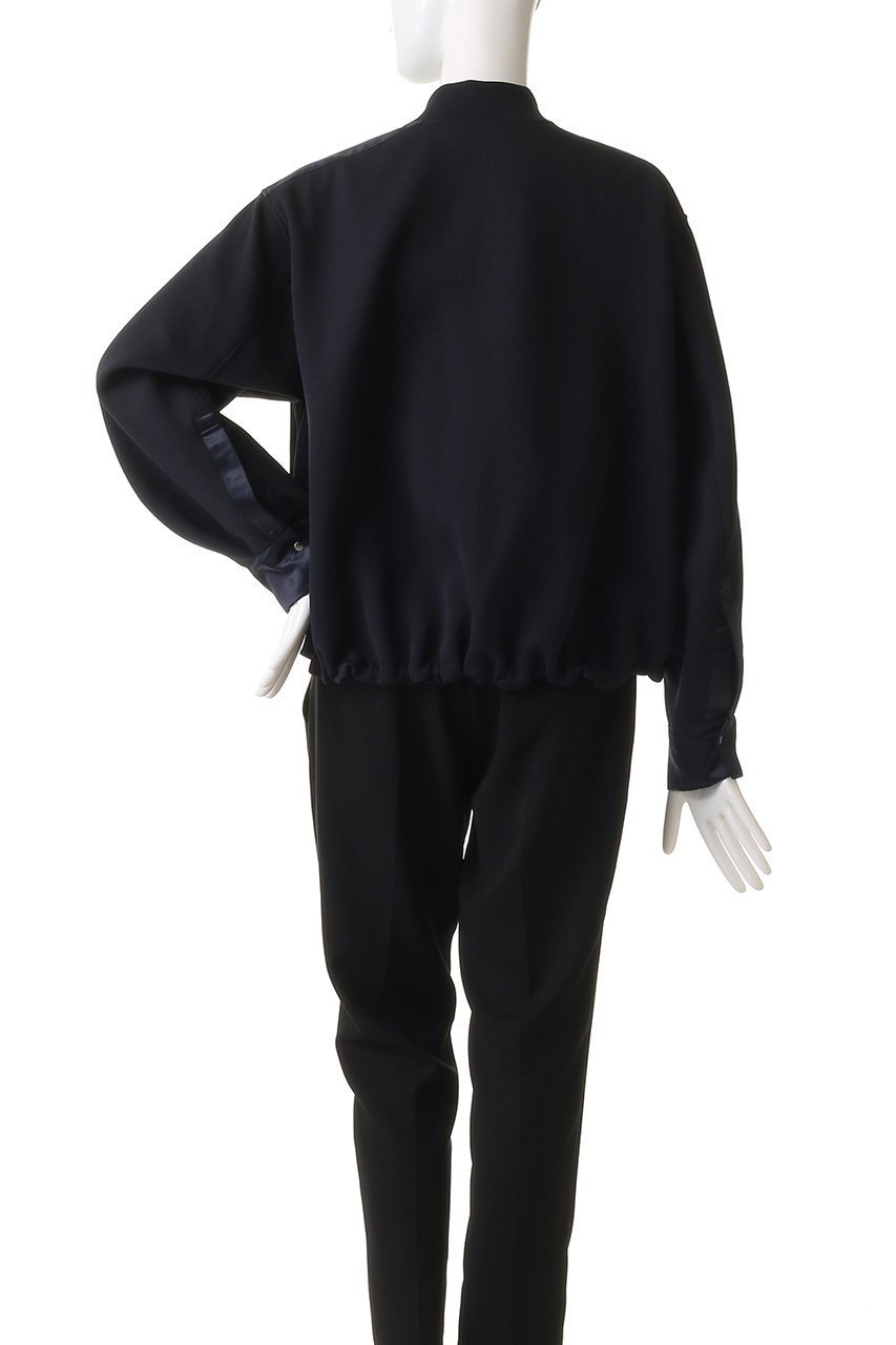 【ヒューエルミュージアム/hueLe Museum】の【hLM】ジャージーブルゾン 人気、トレンドファッション・服の通販 founy(ファニー) ファッション Fashion レディースファッション Fashion for Women アウター Coat / Outerwear Collection レディースジャケット・軽アウター Jackets ブルゾンジャケット・スポーティアウター Blouson Jackets カフス Cuff Design サテン Satin, Glossy Fabric ジャケット Jacket, Outerwear バルーン Balloon, Balloon Silhouette ブルゾン Blouson, Bomber Jacket ポケット Pocket, Pocket Detail other-4|ID: prp329100004424076 ipo3291000000035003419