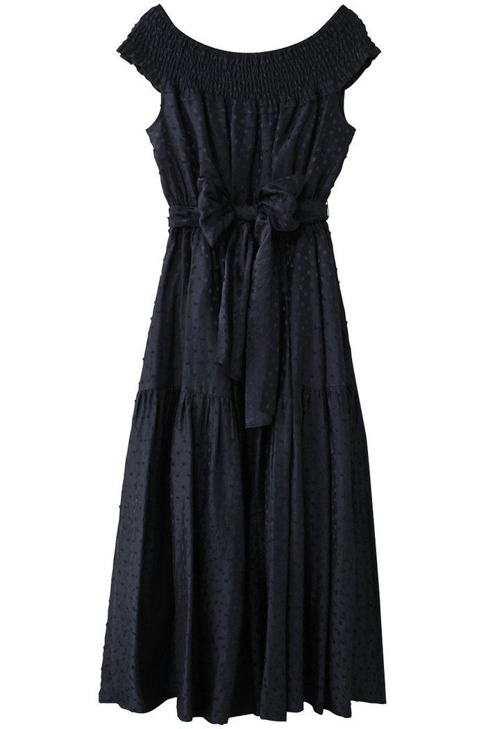 【コルコバード/CORCOVADO】のドット柄リトルネイビードレス インテリア・キッズ・メンズ・レディースファッション・服の通販 founy(ファニー) https://founy.com/ ファッション Fashion レディースファッション Fashion for Women トップス・カットソー Cut & Sew Tops シャツ・ブラウス・オフィスカジュアル Elegant Blouses & Button-Ups ワンピース Dresses フォーマル・パーティードレス・結婚式用ドレス Elegant & Casual Dresses おすすめ Recommended / Our Picks ショート Short, Short Length ジャカード/ジャガード Jacquard, Woven Pattern スリーブ Sleeve, Long Sleeve / Short Sleeve デコルテ Décolleté, Neckline ドット Polka Dot, Dot Pattern バランス Balance, Style Balance |ID: prp329100004424077 ipo3291000000036083789