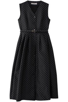 【コルコバード/CORCOVADO】のジャカードポルカドットドレス 人気、トレンドファッション・服の通販 founy(ファニー) ファッション Fashion レディースファッション Fashion for Women ワンピース Dresses フォーマル・パーティードレス・結婚式用ドレス Elegant & Casual Dresses チュニック Tunic Tops & Dresses エレガント 上品 Elegant ジャカード／ジャガード Jacquard, Woven Pattern チュニック Tunic, Long Top ドット Polka Dot, Dot Pattern ドレス Dress, One-Piece フィット Fit, Slim Fit フレア Flare, Flared |ID:prp329100004424080