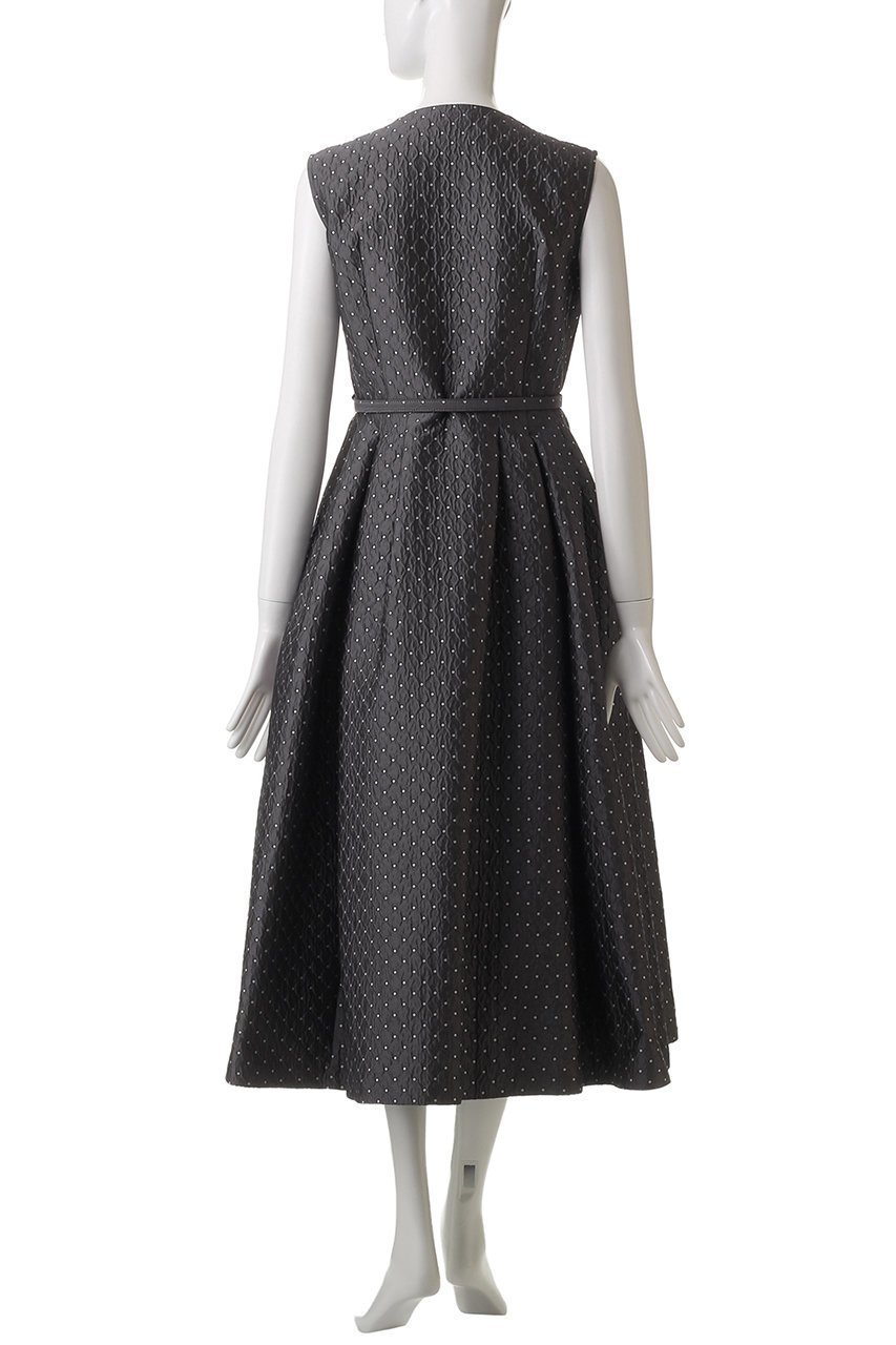 【コルコバード/CORCOVADO】のジャカードポルカドットドレス 人気、トレンドファッション・服の通販 founy(ファニー) 　ファッション　Fashion　レディースファッション　Fashion for Women　ワンピース　Dresses　フォーマル・パーティードレス・結婚式用ドレス　Elegant & Casual Dresses　チュニック　Tunic Tops & Dresses　エレガント 上品　Elegant　ジャカード／ジャガード　Jacquard, Woven Pattern　チュニック　Tunic, Long Top　ドット　Polka Dot, Dot Pattern　ドレス　Dress, One-Piece　フィット　Fit, Slim Fit　フレア　Flare, Flared　other-4|ID: prp329100004424080 ipo3291000000032808380