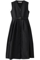 【コルコバード/CORCOVADO】のジャカードポルカドットドレス ブラック|ID:prp329100004424080