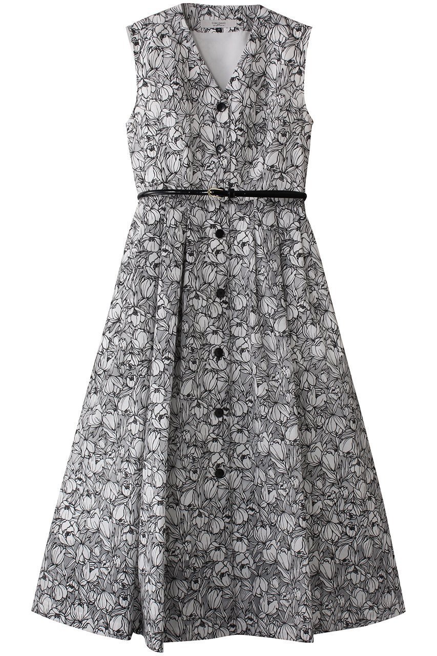 【コルコバード/CORCOVADO】のオパールPLUMERIAドレス インテリア・キッズ・メンズ・レディースファッション・服の通販 founy(ファニー) 　ファッション　Fashion　レディースファッション　Fashion for Women　ワンピース　Dresses　フォーマル・パーティードレス・結婚式用ドレス　Elegant & Casual Dresses　チュニック　Tunic Tops & Dresses　シアー　Sheer, See-Through　チュニック　Tunic, Long Top　デコルテ　Décolleté, Neckline　ドレス　Dress, One-Piece　フォルム　Silhouette, Form　プリント　Print, Printed Pattern　ボトム　Bottoms, Lower Wear　エレガント 上品　Elegant　プルメリアブラック|ID: prp329100004424081 ipo3291000000035559369