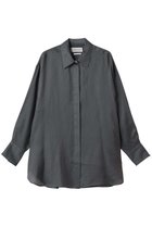 【デパリエ/DEPAREILLE】のラミーツイルレギュラーカラーシャツ 人気、トレンドファッション・服の通販 founy(ファニー) ファッション Fashion レディースファッション Fashion for Women トップス・カットソー Cut & Sew Tops シャツ・ブラウス・オフィスカジュアル Elegant Blouses & Button-Ups おすすめ Recommended / Our Picks インナー Innerwear シンプル Simple, Minimal スリーブ Sleeve, Long Sleeve / Short Sleeve ファブリック Fabric, Textile リネン Linen, Linen Fabric ロング Long, Long-Length 夏 Summer 春 Spring S/S・春夏 SS, Spring/Summer, Warm Season thumbnail チャコールグレー|ID: prp329100004424083 ipo3291000000032857381