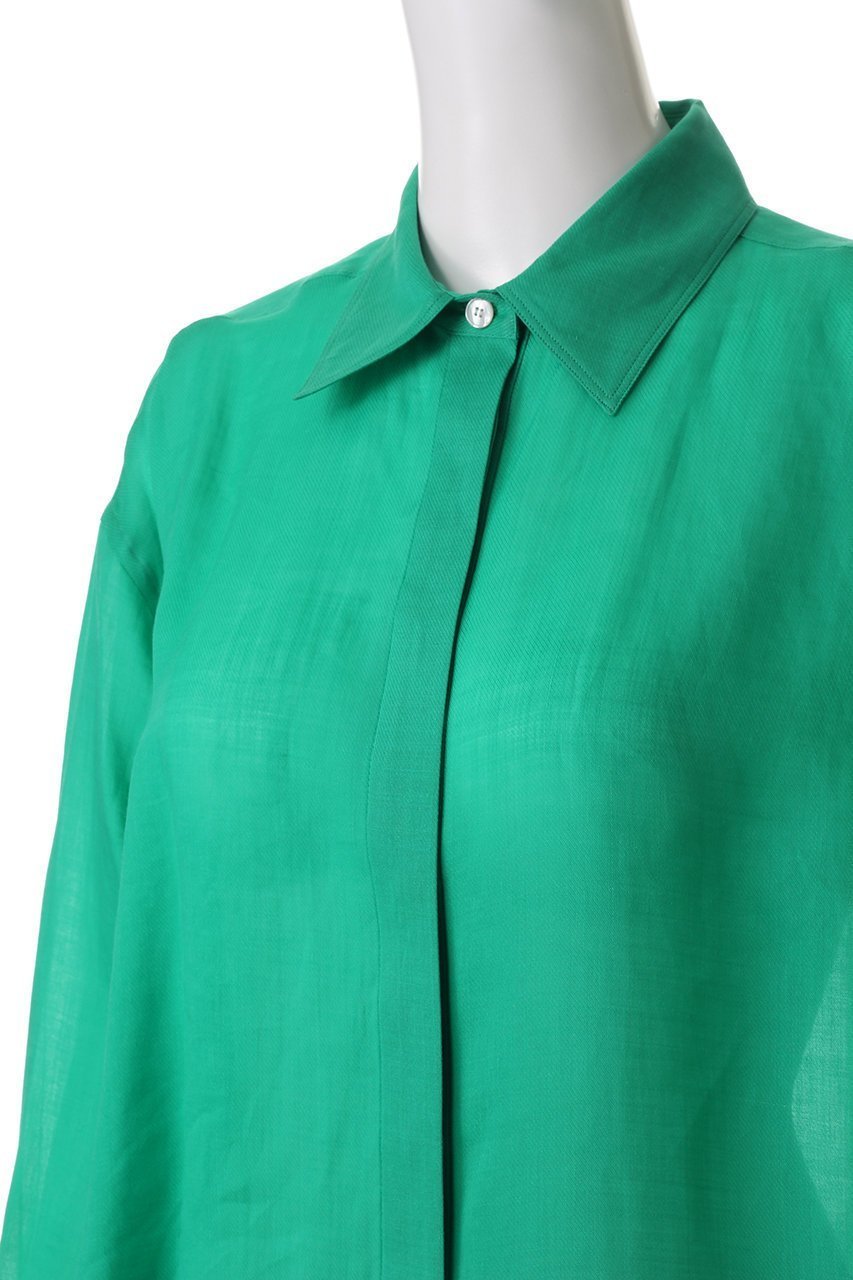 【デパリエ/DEPAREILLE】のラミーツイルレギュラーカラーシャツ 人気、トレンドファッション・服の通販 founy(ファニー) 　ファッション　Fashion　レディースファッション　Fashion for Women　トップス・カットソー　Cut & Sew Tops　シャツ・ブラウス・オフィスカジュアル　Elegant Blouses & Button-Ups　おすすめ　Recommended / Our Picks　インナー　Innerwear　シンプル　Simple, Minimal　スリーブ　Sleeve, Long Sleeve / Short Sleeve　ファブリック　Fabric, Textile　リネン　Linen, Linen Fabric　ロング　Long, Long-Length　夏　Summer　春　Spring　S/S・春夏　SS, Spring/Summer, Warm Season　other-5|ID: prp329100004424083 ipo3291000000032857403