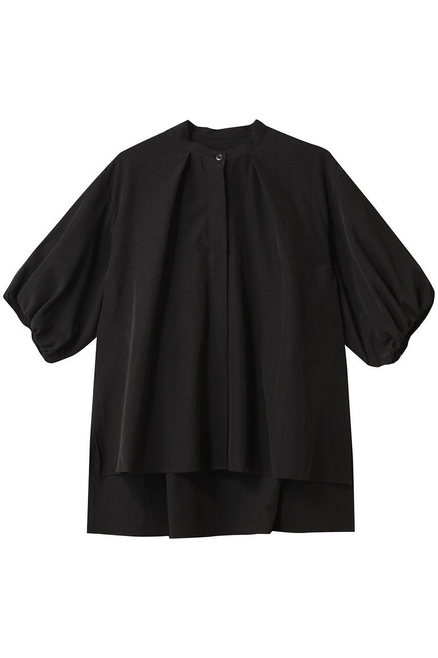 【フローレント/FLORENT】のバンドカラー ハーフスリーブ ブラウス 人気、トレンドファッション・服の通販 founy(ファニー) 　ファッション　Fashion　レディースファッション　Fashion for Women　トップス・カットソー　Cut & Sew Tops　シャツ・ブラウス・オフィスカジュアル　Elegant Blouses & Button-Ups　エアリー　Airy Texture　ショート　Short, Short Length　スリーブ　Sleeve, Long Sleeve / Short Sleeve　ハーフ　Half, Half-Length　エレガント 上品　Elegant　 other-1|ID: prp329100004425694 ipo3291000000032855252