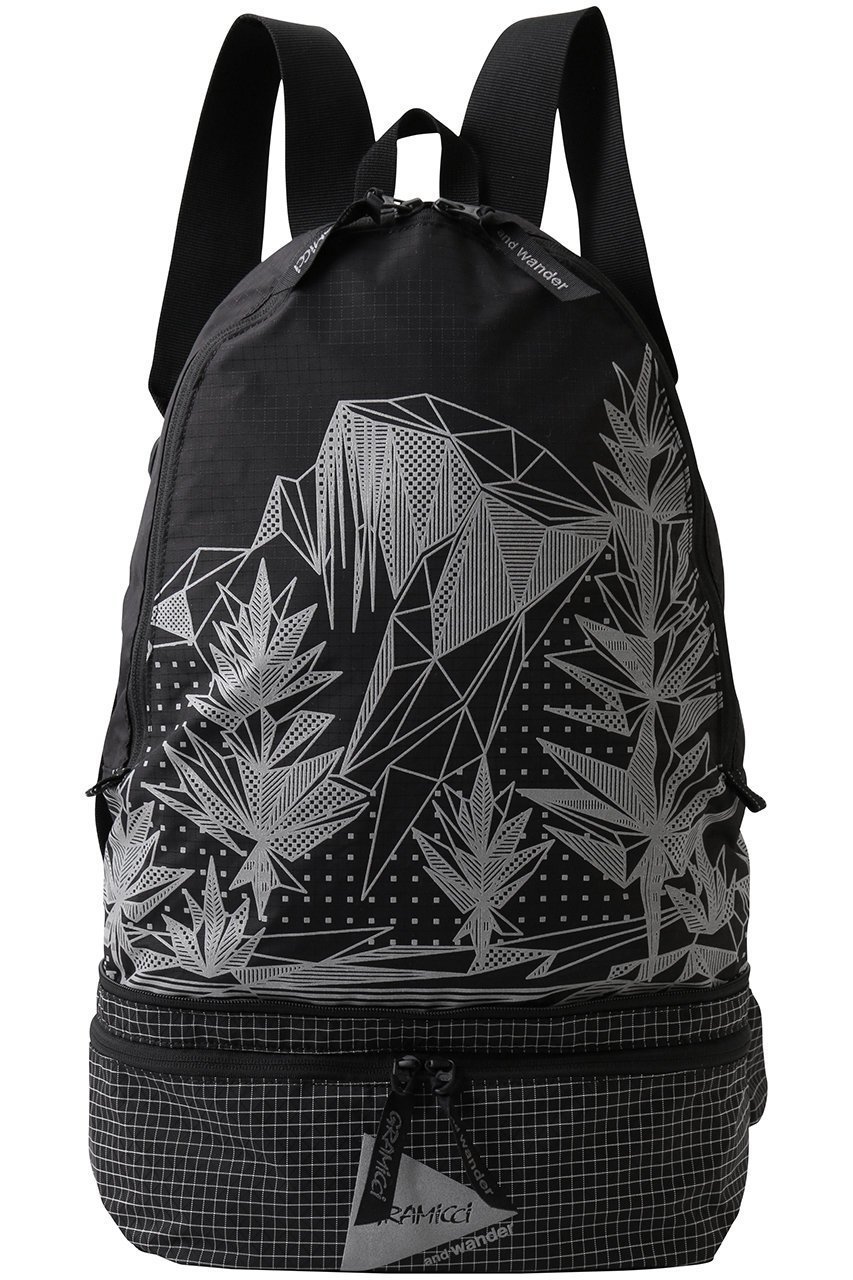 【アンドワンダー/and wander】の【UNISEX】【gramicci×and wander】gramicci 2way ripstop bag インテリア・キッズ・メンズ・レディースファッション・服の通販 founy(ファニー) 　ファッション　Fashion　レディースファッション　Fashion for Women　バッグ　Bags　ユニセックス　Unisex, Genderless　スタイリッシュ　Stylish, Fashionable　フォルム　Silhouette, Form　リップ　Lip, Lip Motif　リュック　Backpack, Rucksack　ブラック|ID: prp329100004425699 ipo3291000000032782121