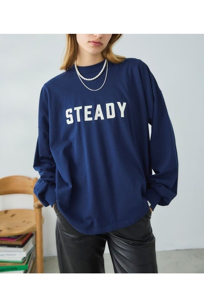 【オブラダ/Oblada】の92 STEADYロングTシャツ インテリア・キッズ・メンズ・レディースファッション・服の通販 founy(ファニー) https://founy.com/ ファッション Fashion レディースファッション WOMEN トップス・カットソー Tops/Tshirt シャツ/ブラウス Shirts/Blouses ロング / Tシャツ T-Shirts カットソー Cut and Sewn スリーブ Sleeve ネックレス Necklace パール Pearl プリント Print リラックス Relax ロング Long |ID: prp329100004425702 ipo3291000000030902860