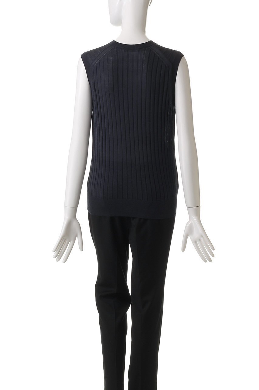 【スローン/SLOANE】の18Gワイドリブ シルク ノースリーブクルーネック 人気、トレンドファッション・服の通販 founy(ファニー) 　ファッション　Fashion　レディースファッション　Fashion for Women　トップス・カットソー　Cut & Sew Tops　ニット　Knit Tops & Sweaters　キャミソール&ノースリーブ　Camisoles & Sleeveless Tops　カジュアルプルオーバー・ニットトップス　Pullovers & Knit Tops / Casual Pullovers　なめらか　Smooth, Silky Texture　シルク　Silk, 100% Silk　シンプル　Simple, Minimal　ワイドリブ　Wide Rib, Wide Ribbed Knit　エレガント 上品　Elegant　other-4|ID: prp329100004425704 ipo3291000000032944482