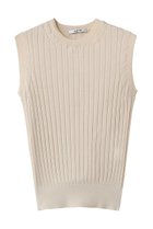 【スローン/SLOANE】の18Gワイドリブ シルク ノースリーブクルーネック エクリュ|ID: prp329100004425704 ipo3291000000035820574