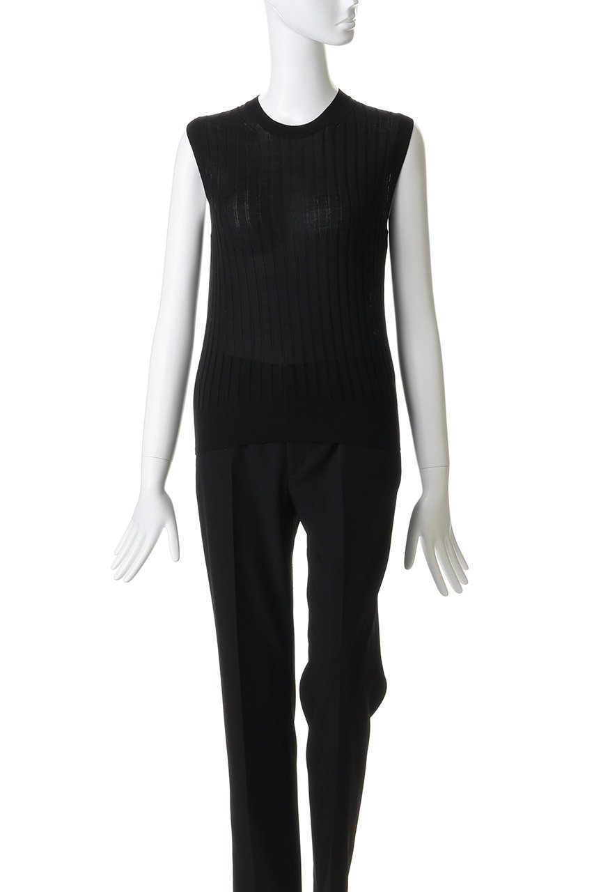 【スローン/SLOANE】の18Gワイドリブ シルク ノースリーブクルーネック 人気、トレンドファッション・服の通販 founy(ファニー) 　ファッション　Fashion　レディースファッション　Fashion for Women　トップス・カットソー　Cut & Sew Tops　ニット　Knit Tops & Sweaters　キャミソール&ノースリーブ　Camisoles & Sleeveless Tops　カジュアルプルオーバー・ニットトップス　Pullovers & Knit Tops / Casual Pullovers　なめらか　Smooth, Silky Texture　シルク　Silk, 100% Silk　ワイドリブ　Wide Rib, Wide Ribbed Knit　エレガント 上品　Elegant　新作・新入荷　New Arrivals / New In　other-2|ID: prp329100004425704 ipo3291000000035820580