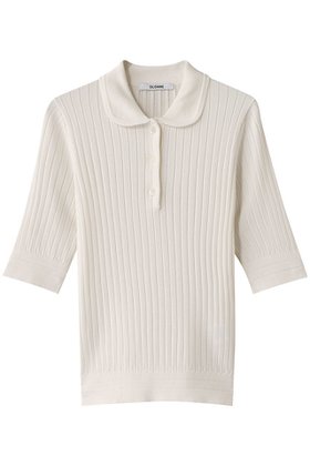 【スローン/SLOANE】の12Gワイドリブ コットン×ポリエステル5分袖丸襟ポロ 人気、トレンドファッション・服の通販 founy(ファニー) ファッション Fashion レディースファッション Fashion for Women トップス・カットソー Cut & Sew Tops ニット Knit Tops & Sweaters カジュアルプルオーバー・ニットトップス Pullovers & Knit Tops / Casual Pullovers エレガント 上品 Elegant ワイドリブ Wide Rib, Wide Ribbed Knit |ID:prp329100004425706