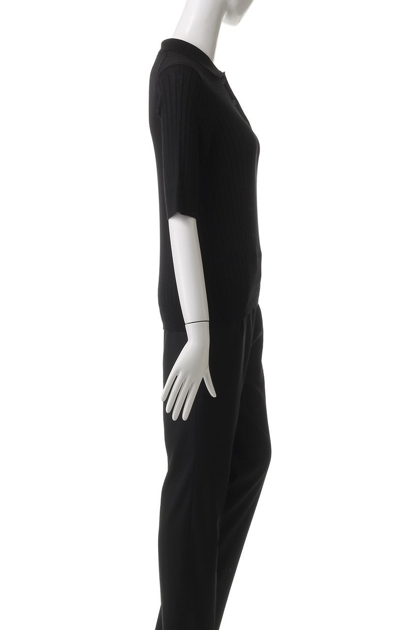 【スローン/SLOANE】の12Gワイドリブ コットン×ポリエステル5分袖丸襟ポロ 人気、トレンドファッション・服の通販 founy(ファニー) 　ファッション　Fashion　レディースファッション　Fashion for Women　トップス・カットソー　Cut & Sew Tops　ニット　Knit Tops & Sweaters　カジュアルプルオーバー・ニットトップス　Pullovers & Knit Tops / Casual Pullovers　エレガント 上品　Elegant　ワイドリブ　Wide Rib, Wide Ribbed Knit　other-3|ID: prp329100004425706 ipo3291000000032940381