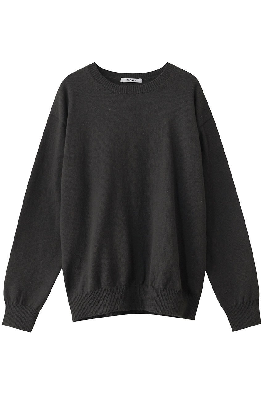 【スローン/SLOANE】の【UNISEX】7G天竺 コットン クルーネック インテリア・キッズ・メンズ・レディースファッション・服の通販 founy(ファニー) 　ファッション　Fashion　レディースファッション　Fashion for Women　トップス・カットソー　Cut & Sew Tops　ニット　Knit Tops & Sweaters　カジュアルプルオーバー・ニットトップス　Pullovers & Knit Tops / Casual Pullovers　ユニセックス　Unisex, Genderless　ショルダー　Shoulder, Shoulder Strap　ドロップ　Drop Shoulder, Dropped Style　ベーシック　Basic, Essential　リラックス　Relax, Relaxed Fit　チャコール|ID: prp329100004425707 ipo3291000000032940426