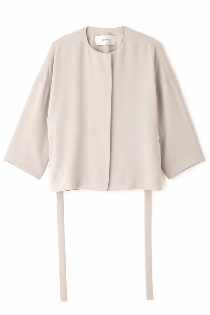 【アドーア/ADORE】のライトストレッチジャケット インテリア・キッズ・メンズ・レディースファッション・服の通販 founy(ファニー) https://founy.com/ ファッション Fashion レディースファッション Fashion for Women アウター Coat / Outerwear Collection レディースジャケット・軽アウター Jackets おすすめ Recommended / Our Picks シンプル Simple, Minimal ジャケット Jacket, Outerwear セットアップ Set-Up, Coordinated Outfit フロント Front, Front Design ペプラム Peplum, Flared Hem ランダム Random, Irregular |ID: prp329100004425709 ipo3291000000036134276