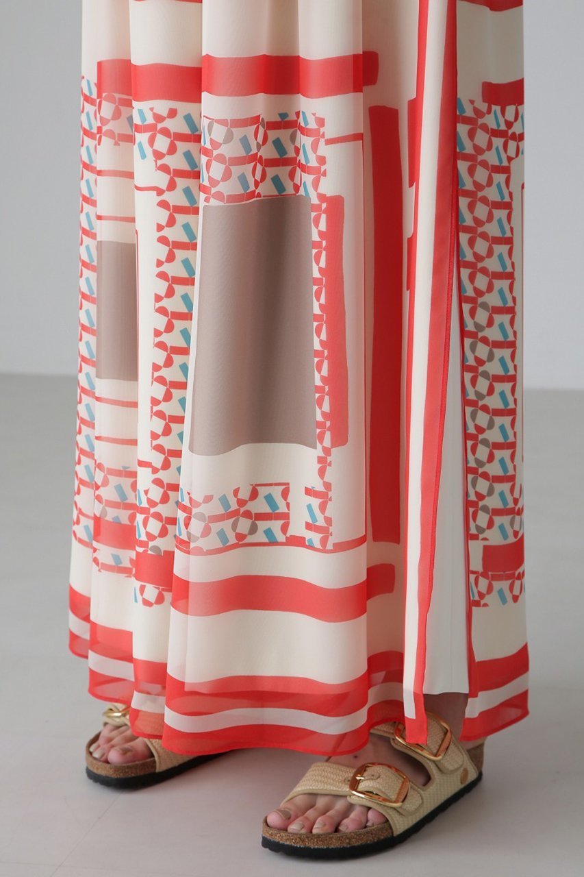 【アドーア/ADORE】のメディタラニアンプリントパンツ 人気、トレンドファッション・服の通販 founy(ファニー) 　ファッション　Fashion　レディースファッション　Fashion for Women　パンツ　Pants & Trousers　エアリー　Airy Texture　キュロット　Culottes, Wide Shorts　シフォン　Chiffon, Lightweight Fabric　スカーフ　Scarf, Neckwear　スリット　Slit, Slit Detail　モチーフ　Motif, Design Theme　無地　Plain, Solid Color　other-5|ID: prp329100004425714 ipo3291000000035783616