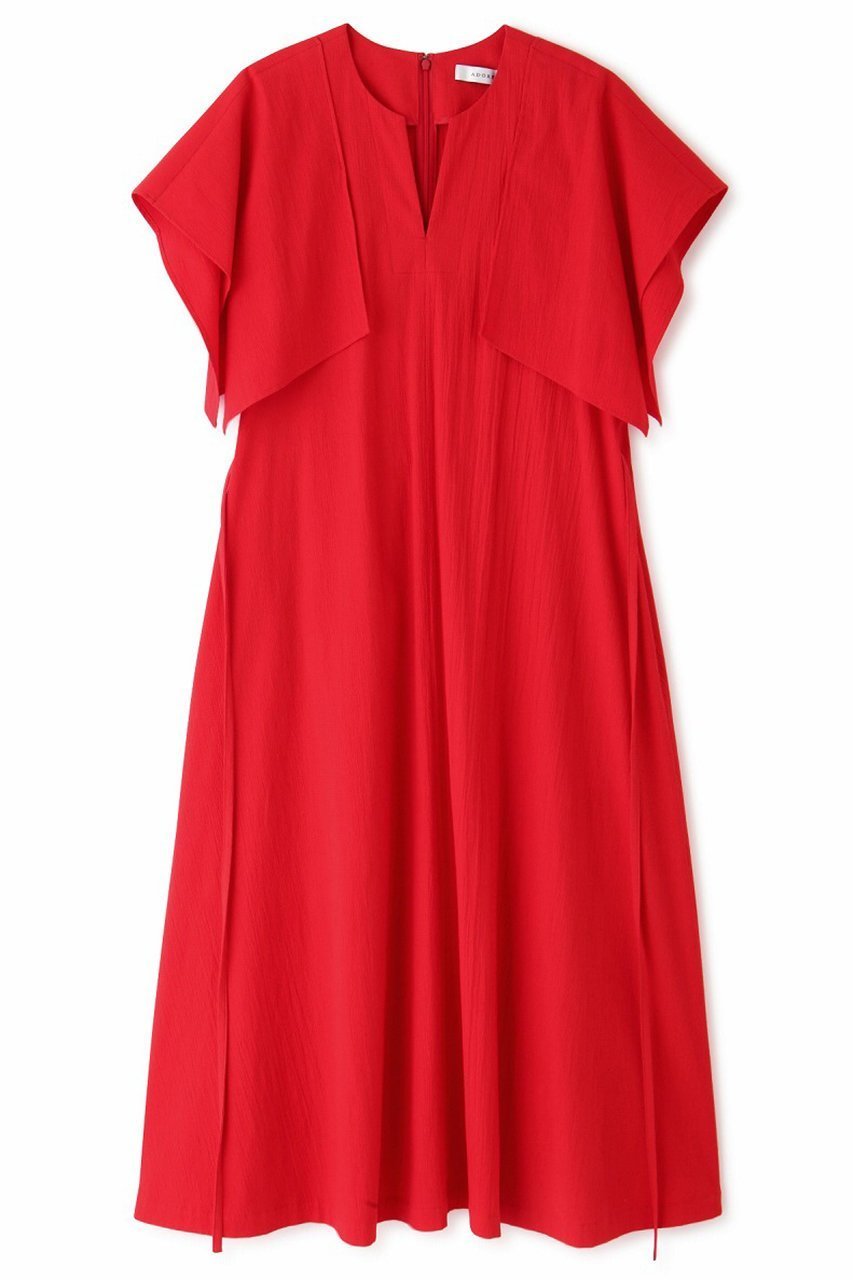【アドーア/ADORE】のドライサッカーワンピース 人気、トレンドファッション・服の通販 founy(ファニー) 　ファッション　Fashion　レディースファッション　Fashion for Women　ワンピース　Dresses　チュニック　Tunic Tops & Dresses　エレガント 上品　Elegant　サッカー　Seersucker, Summer Fabric　ストレッチ　Stretch, Stretchy Fabric　スリーブ　Sleeve, Long Sleeve / Short Sleeve　チュニック　Tunic, Long Top　テクスチャー　Texture, Textured Fabric　フレア　Flare, Flared　ロング　Long, Long-Length　 other-1|ID: prp329100004425715 ipo3291000000032875500