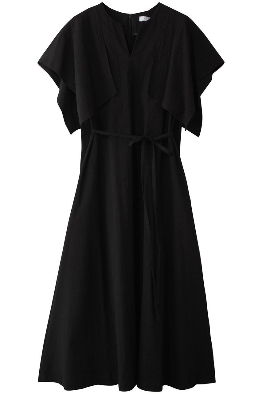 【アドーア/ADORE】のドライサッカーワンピース インテリア・キッズ・メンズ・レディースファッション・服の通販 founy(ファニー) 　ファッション　Fashion　レディースファッション　Fashion for Women　ワンピース　Dresses　チュニック　Tunic Tops & Dresses　エレガント 上品　Elegant　サッカー　Seersucker, Summer Fabric　ストレッチ　Stretch, Stretchy Fabric　スリーブ　Sleeve, Long Sleeve / Short Sleeve　チュニック　Tunic, Long Top　テクスチャー　Texture, Textured Fabric　フレア　Flare, Flared　ロング　Long, Long-Length　ブラック|ID: prp329100004425715 ipo3291000000032875515