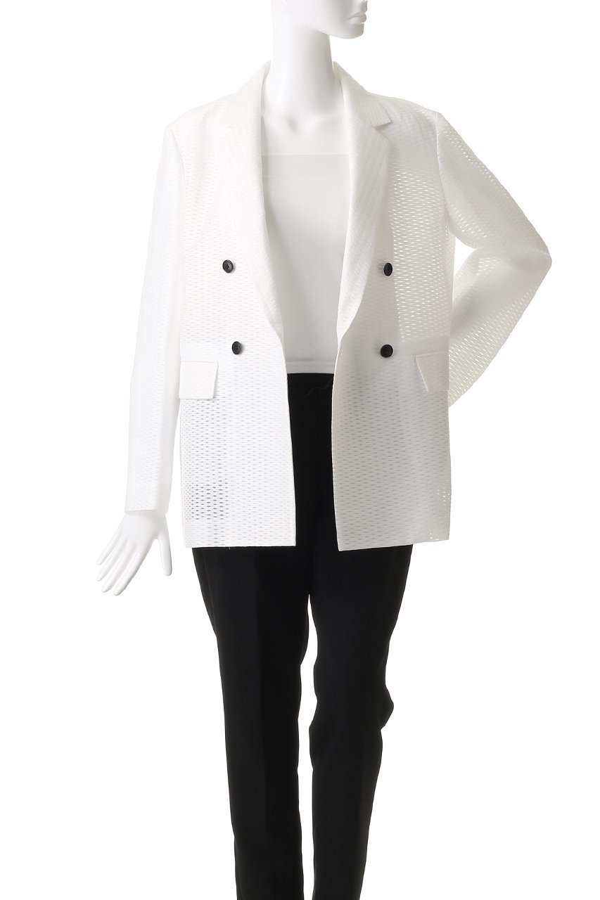 【アドーア/ADORE】のドビーメッシュジャケット 人気、トレンドファッション・服の通販 founy(ファニー) 　ファッション　Fashion　レディースファッション　Fashion for Women　アウター　Coat / Outerwear Collection　レディースジャケット・軽アウター　Jackets　クラシック　Classic, Timeless Style　ジャケット　Jacket, Outerwear　セットアップ　Set-Up, Coordinated Outfit　ダブル　Double, Double-Breasted　パターン　Pattern, Design Print　フォルム　Silhouette, Form　フロント　Front, Front Design　メッシュ　Mesh, Net Fabric　モダン　Modern, Contemporary　今季　This Season, Current Season　再入荷　Restock / Back in Stock　other-7|ID: prp329100004425716 ipo3291000000034989179