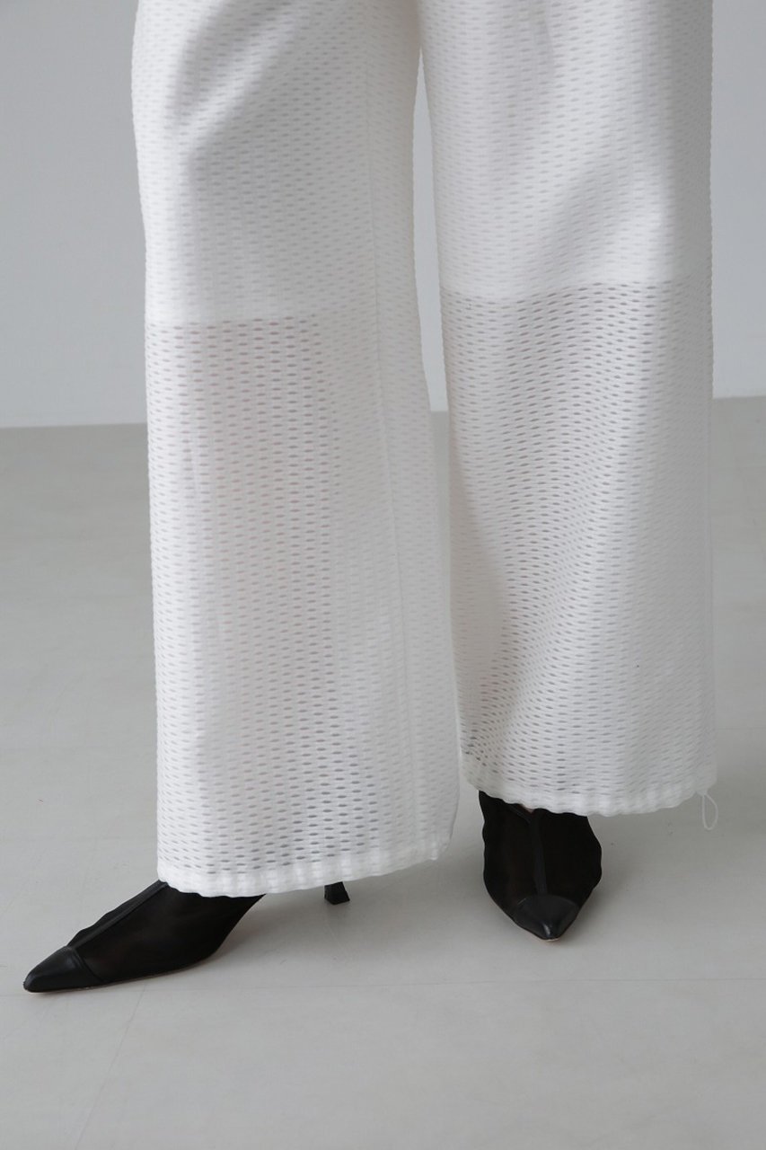 【アドーア/ADORE】のドビーメッシュパンツ 人気、トレンドファッション・服の通販 founy(ファニー) 　ファッション　Fashion　レディースファッション　Fashion for Women　パンツ　Pants & Trousers　おすすめ　Recommended / Our Picks　ジャケット　Jacket, Outerwear　ストリング　String, Drawstring　ストレート　Straight, Straight Cut　セットアップ　Set-Up, Coordinated Outfit　バランス　Balance, Style Balance　メッシュ　Mesh, Net Fabric　再入荷　Restock / Back in Stock　other-5|ID: prp329100004425717 ipo3291000000034990113