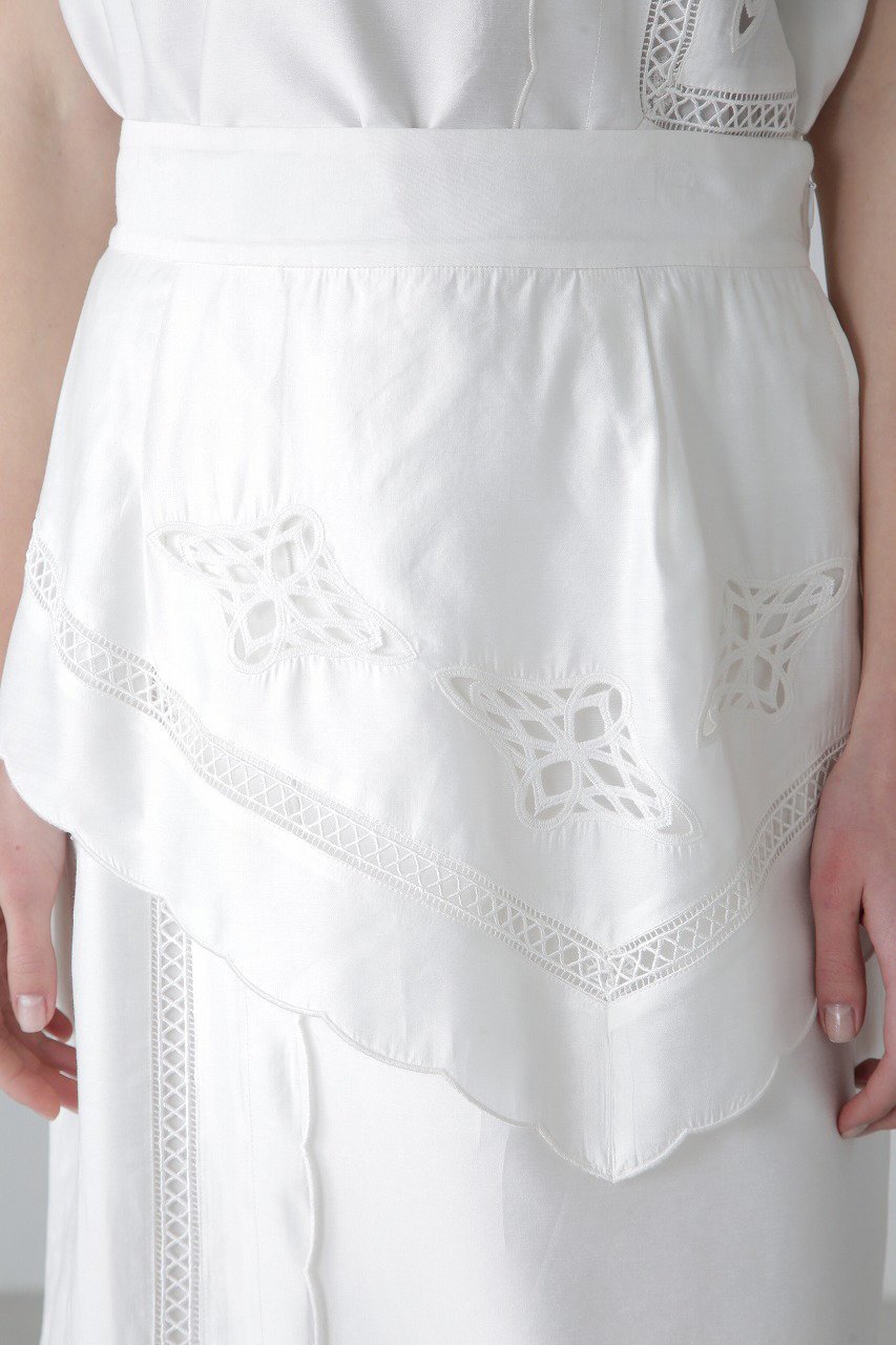 【アドーア/ADORE】のハンカチーフエンブロイダリースカート 人気、トレンドファッション・服の通販 founy(ファニー) 　ファッション　Fashion　レディースファッション　Fashion for Women　スカート　Skirts　おすすめ　Recommended / Our Picks　アシンメトリー　Asymmetrical Style　セットアップ　Set-Up, Coordinated Outfit　タフタ　Taffeta, Structured Fabric　ハンカチ　Handkerchief, Hanky　レース　Lace, Lace Fabric　ワーク　Workwear, Utility Style　再入荷　Restock / Back in Stock　other-2|ID: prp329100004425718 ipo3291000000034989183