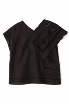 【アドーア/ADORE】のハンカチーフエンブロイダリーブラウス 人気、トレンドファッション・服の通販 founy(ファニー) ファッション Fashion レディースファッション Fashion for Women トップス・カットソー Cut & Sew Tops シャツ・ブラウス・オフィスカジュアル Elegant Blouses & Button-Ups おすすめ Recommended / Our Picks アシンメトリー Asymmetrical Style ショート Short, Short Length スリーブ Sleeve, Long Sleeve / Short Sleeve セットアップ Set-Up, Coordinated Outfit タフタ Taffeta, Structured Fabric ハンカチ Handkerchief, Hanky レース Lace, Lace Fabric ワーク Workwear, Utility Style 再入荷 Restock / Back in Stock thumbnail ブラック|ID: prp329100004425719 ipo3291000000034989195