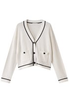 【ガリャルダガランテ/GALLARDAGALANTE】のトリミングブークレーカーディガン ホワイト|ID: prp329100004425720 ipo3291000000036223992