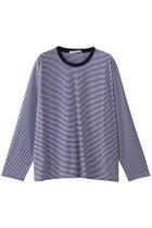 【プレインピープル/PLAIN PEOPLE】のボーダー長袖プルオーバー ブルー×ホワイト|ID: prp329100004425739 ipo3291000000032706412