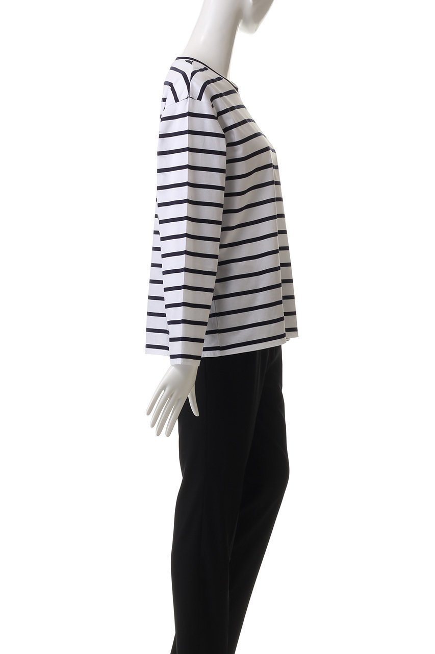【プレインピープル/PLAIN PEOPLE】のボーダー長袖プルオーバー 人気、トレンドファッション・服の通販 founy(ファニー) 　ファッション　Fashion　レディースファッション　Fashion for Women　トップス・カットソー　Cut & Sew Tops　シャツ・ブラウス・オフィスカジュアル　Elegant Blouses & Button-Ups　ロングTシャツ・Tシャツ　Longline T-Shirts & Tees　カジュアルプルオーバー・ニットトップス　Pullovers & Knit Tops / Casual Pullovers　カットソー・ベーシックTシャツ　Cut-and-Sewn Tops / Stretch Tees & Basics　インナー　Innerwear　シンプル　Simple, Minimal　スリーブ　Sleeve, Long Sleeve / Short Sleeve　ボーダー　Border, Stripe　ロング　Long, Long-Length　再入荷　Restock / Back in Stock　長袖　Long Sleeve, Full Sleeve　other-3|ID: prp329100004425739 ipo3291000000032706414