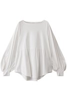 【プレインピープル/PLAIN PEOPLE】のローズペトールスムース長袖プルオーバー 人気、トレンドファッション・服の通販 founy(ファニー) ファッション Fashion レディースファッション Fashion for Women トップス・カットソー Cut & Sew Tops シャツ・ブラウス・オフィスカジュアル Elegant Blouses & Button-Ups ロングTシャツ・Tシャツ Longline T-Shirts & Tees カジュアルプルオーバー・ニットトップス Pullovers & Knit Tops / Casual Pullovers カットソー・ベーシックTシャツ Cut-and-Sewn Tops / Stretch Tees & Basics ギャザー Gathered, Ruffled スリーブ Sleeve, Long Sleeve / Short Sleeve バルーン Balloon, Balloon Silhouette ロング Long, Long-Length 再入荷 Restock / Back in Stock 長袖 Long Sleeve, Full Sleeve |ID:prp329100004425740